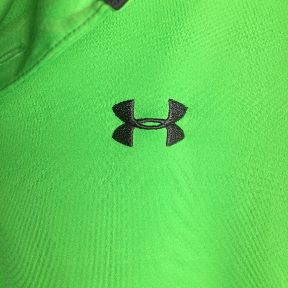Under Armour Neon Green Polo Shirt - Picture 3 of 4